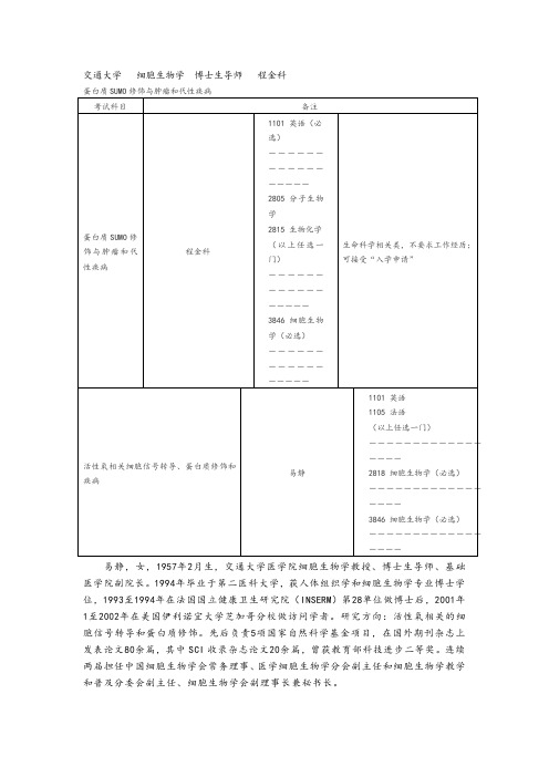 上海交通大学-细胞生物学
