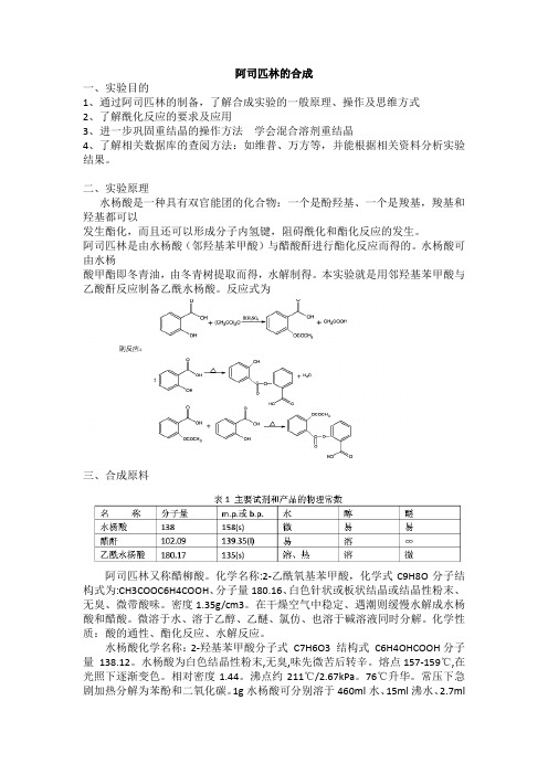 (完整版)阿司匹林的制备