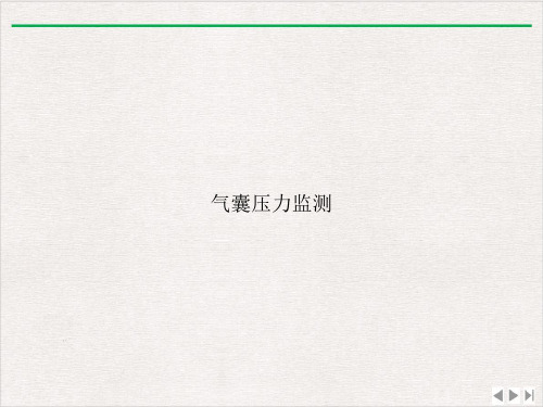 气囊压力监测ppt新版