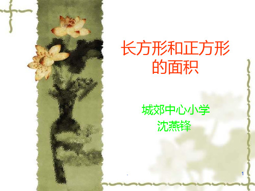 三年级数学长方形和正方形的面积1(201912)PPT课件