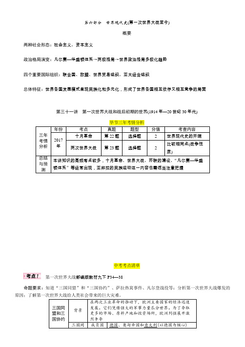 2020年 中考特训方案 历史考点精讲 (32)