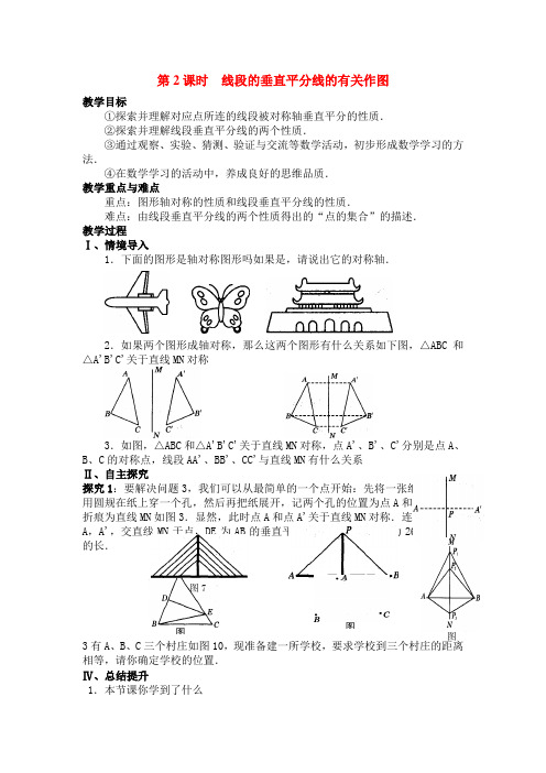 13.1.2线段垂直平分线有关作图