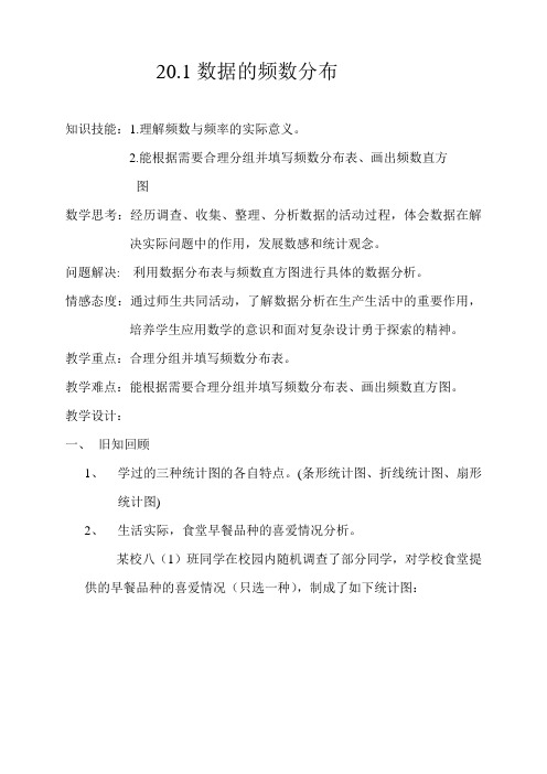 数据的频数分布