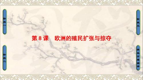 高中历史第2单元工业文明的崛起和对中国的冲击第8课欧洲的殖民扩张与掠夺课件岳麓版必修