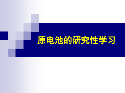 原电池的研究性学习
