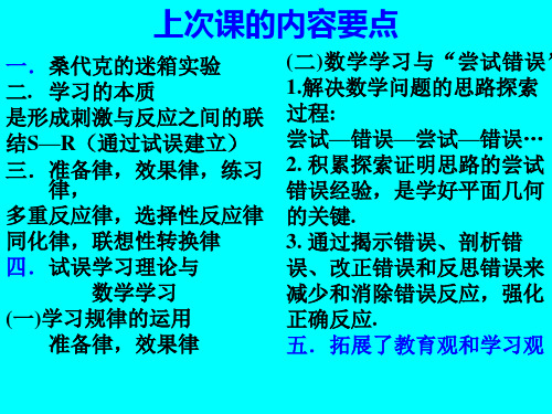 巴甫洛夫条件反射理论
