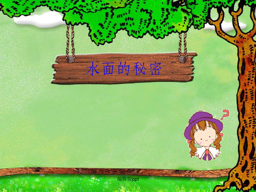 青岛版小学科学三年级上册精品课件《水面的秘密》
