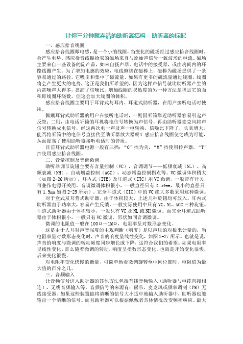 让你三分钟就弄清的助听器结构––助听器的标配