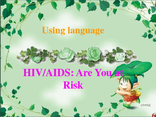 高中英语Unit 3 A Healthy Lifeusing language课件2 新课标 人教版