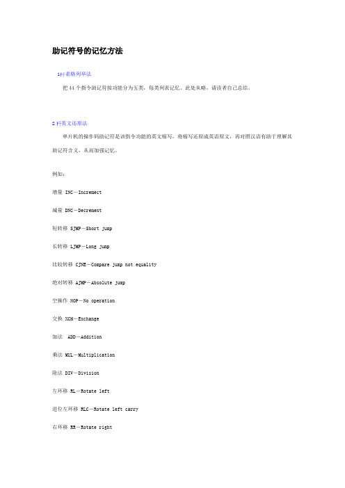 助记符