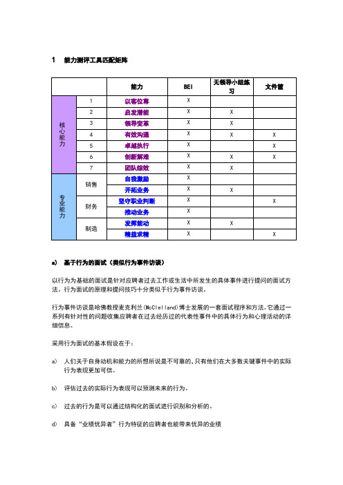 美的能力评估工具应用指南—结构化面试