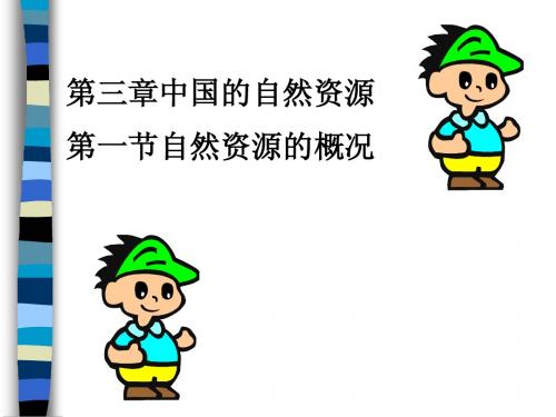 八年级地理上册：第三章第一节_中国的自然资源概况(课件)湘教版