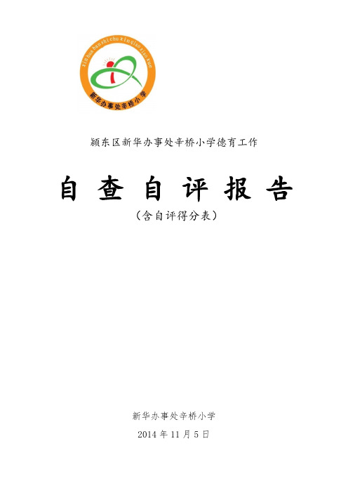 颍东区新华办事处辛桥小学德育工作