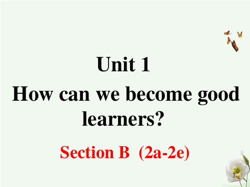人教版九年级下册英语Unit1 SectionB(2a-2e)课件