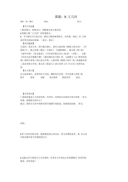 王几何 导学案.doc