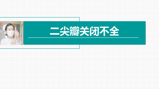 二尖瓣关闭不全
