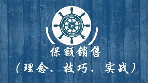 保额销售理念篇技巧篇实战篇59页