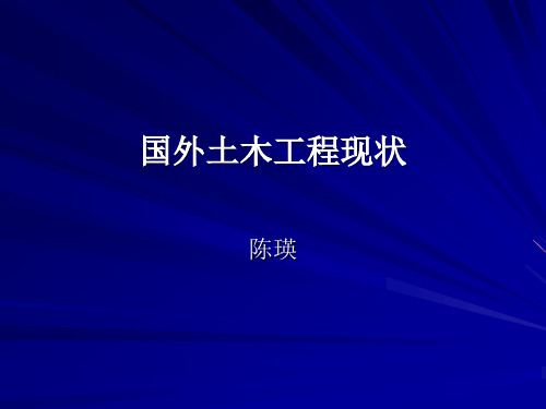 国外土木工程现状和未来