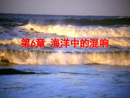 第6章海洋中的混响课件