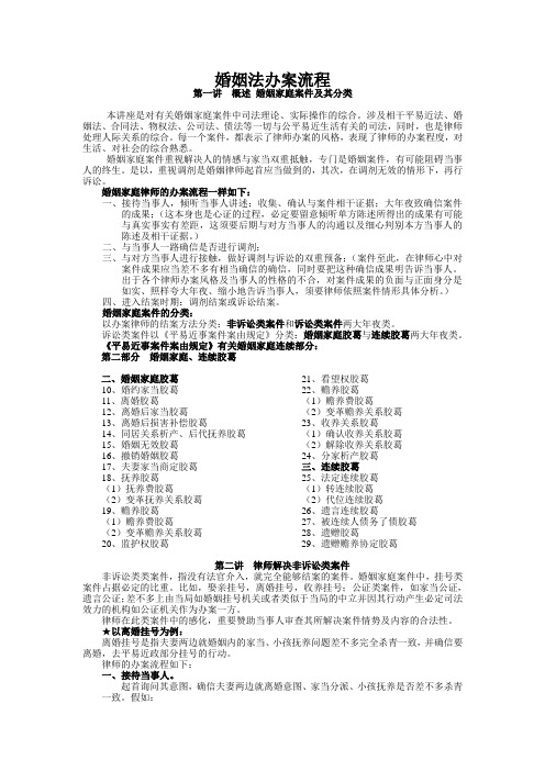 婚姻法办案流程