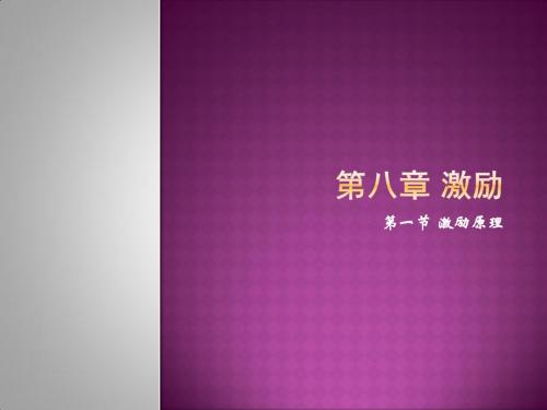 第八章第一节激励原理