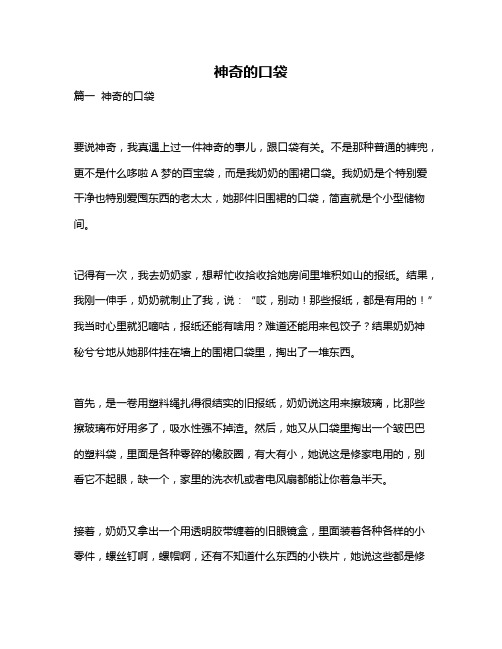 作文《神奇的口袋》