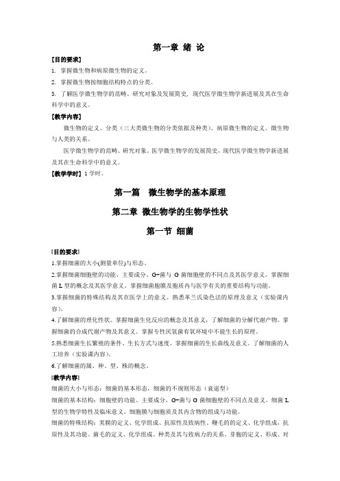 微生物大纲