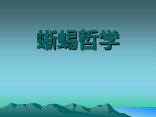 蜥蜴的哲学