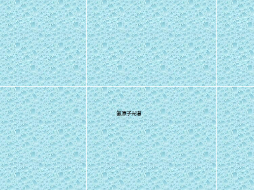 最新人教版高中物理选修3---5 课件 氢原子光谱