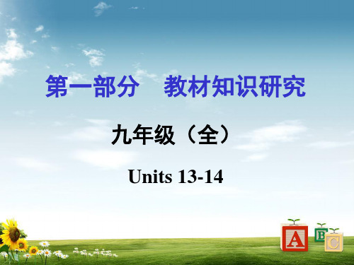2019年中考英语第一部分教材知识梳理九全Units13-14复习课件新人教版PPT课件