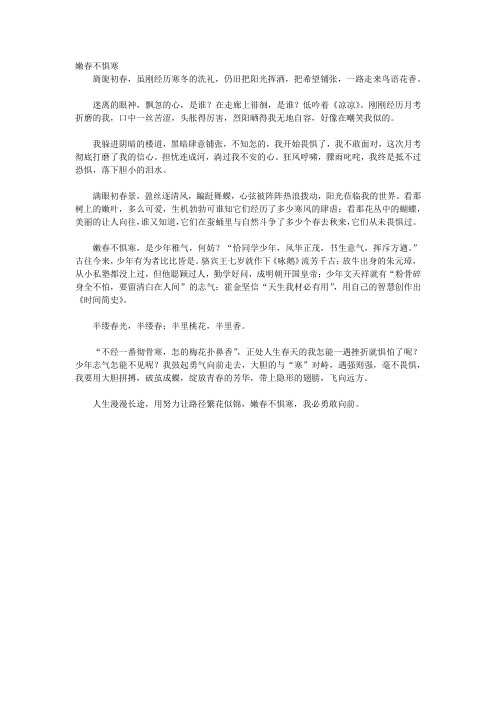 中学生作文9