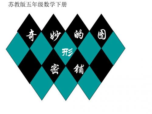 最新苏教版五年级下册《奇妙的图形密铺》ppt课件2