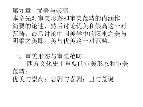第九章   优美与崇高分解