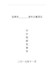 民办养老院养老机构可行性研究报告V完整