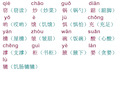 五年级上册生字表(1-15课)