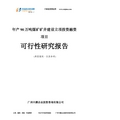 年产90万吨煤矿矿井建设融资投资立项项目可行性研究报告(非常详细)