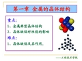 第1章 金属的晶体结构