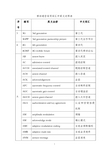 移动通信常用词汇中英文对照表要点