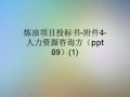 炼油项目投标书-附件4-人力资源咨询方(ppt 89)(1)