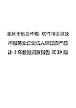 重庆市信息传输、软件和信息技术服务业企业法人单位资产总计3年数据洞察报告2019版