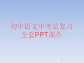 初中语文中考总复习全套PPT课件