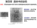 第四章  晶体中的缺陷