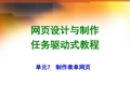 网页设计与制作任务驱动式教程单元7制作表单网页