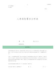 家庭综合保障需求分析表