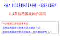 浙江省桐庐分水高级中学高中政治选修3课件：24英法政治体制的异同(共13张PPT)