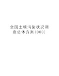 全国土壤污染状况调查总体方案(DOC)培训资料