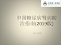 中国糖尿病肾病防治指南(2019版)