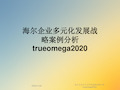 海尔企业多元化发展战略案例分析trueomega2020