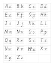 小学三年级英语英文字母手写体描红字帖有笔顺可仿写