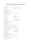 牛津版八年级英语上册单元知识重点归纳全册